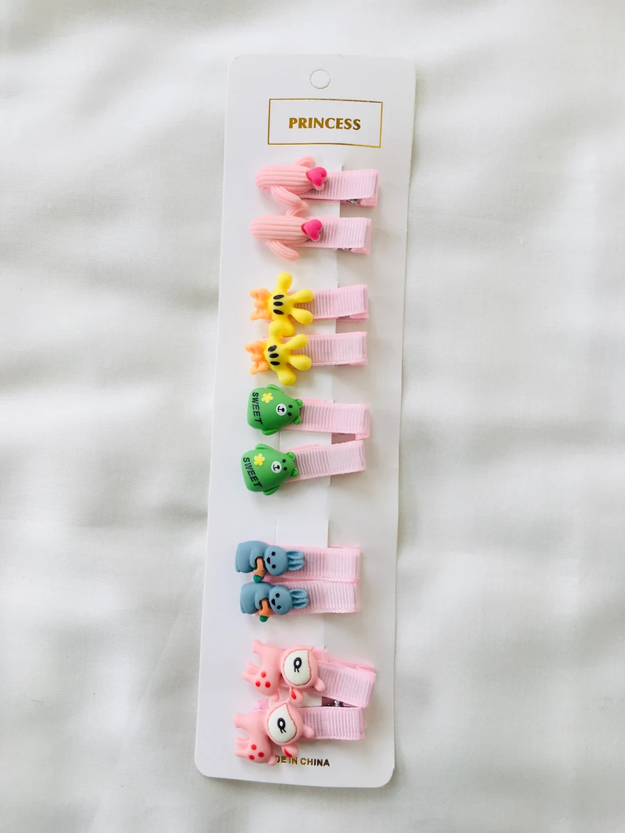 Series 107 Muted Oatmeal Hair Bows Strip – Neutral Cuteness