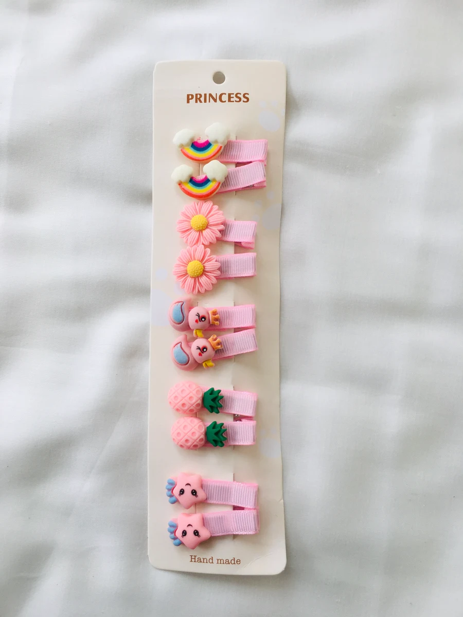 Series 107 Dusty Pink Muted Hair Bows Strip