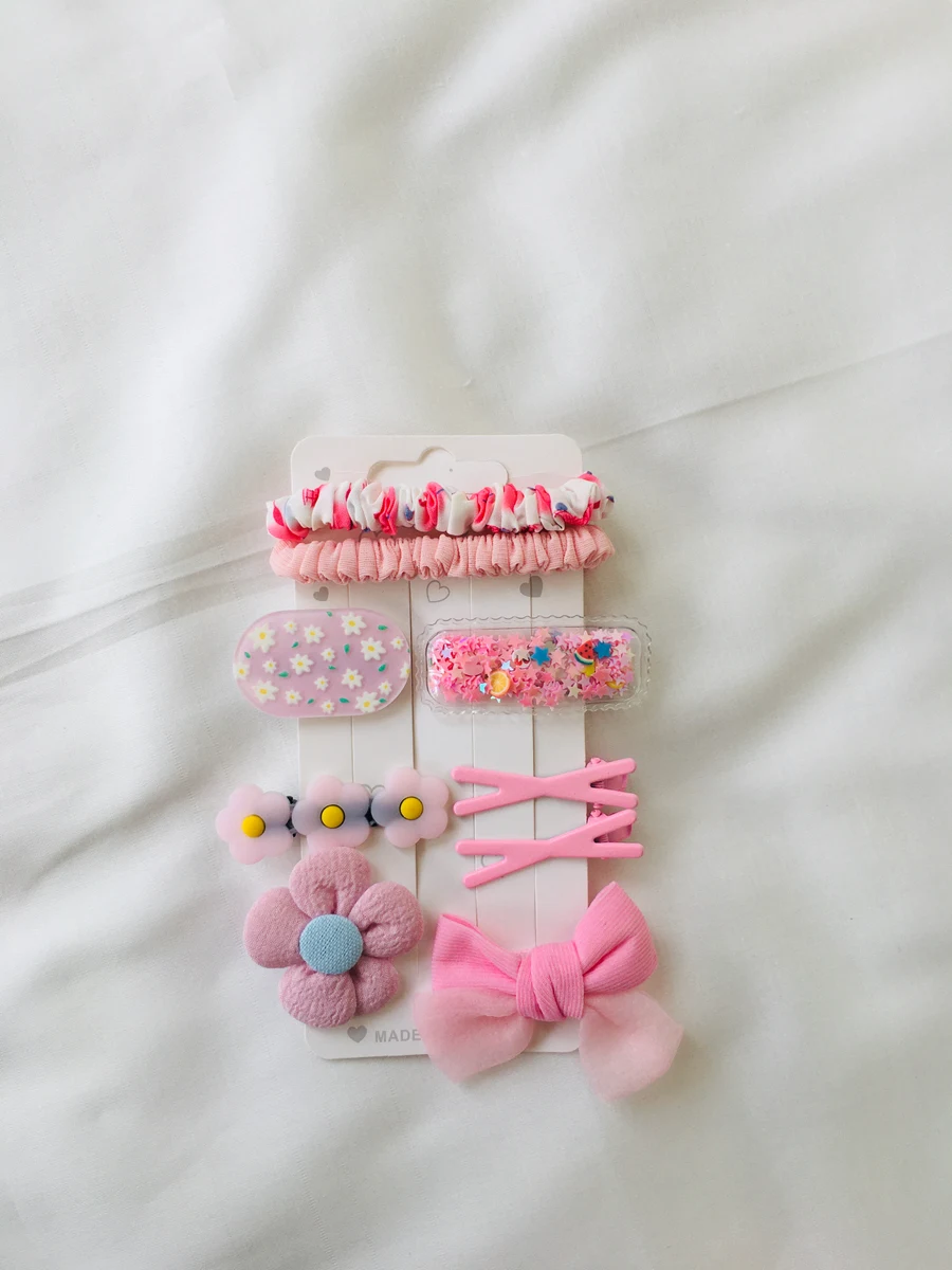 Series 102 Muted Rose Hair Bows Strip – Soft Rosy Cuteness