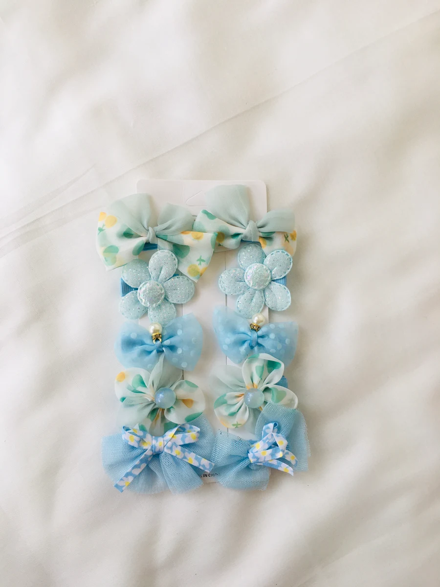 Series 103 Muted Mint Green Hair Bows Strip – Fresh Mint Clips