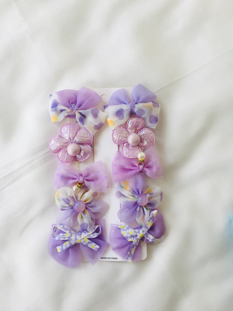 103 Soft Lavender Dreamy Hair Bows Strip