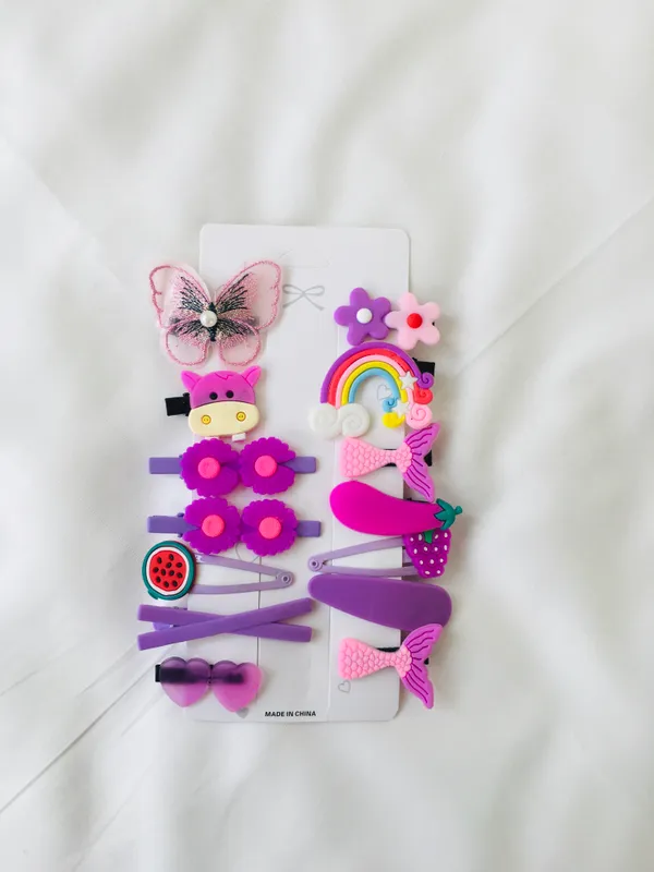 Tulle Butterfly & Mermaid Dreams Hair Clip Set (14-Piece)
